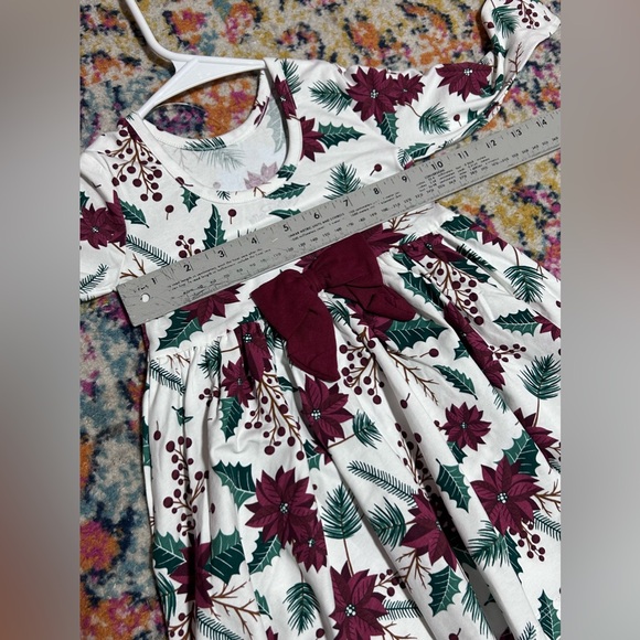 Ruffle Butts | NWT Merry & Bright Knit Long Sleeve Twirl Dress 18-24 Months - Picture 8 of 10